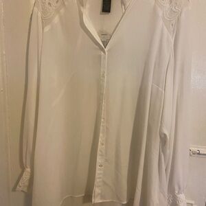 Grace Elements White Lace Blouse